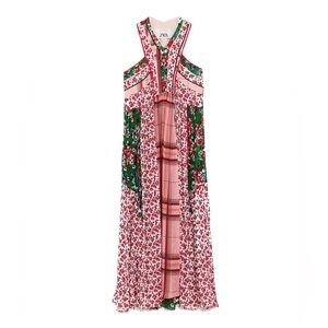 Zara Studio Floral Patchwork Maxi Dress